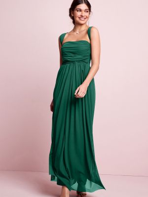 Длинное платье с сеткой Next зеленое