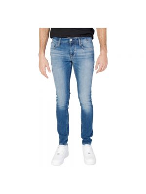 Jeansy skinny z kieszeniami Antony Morato niebieskie