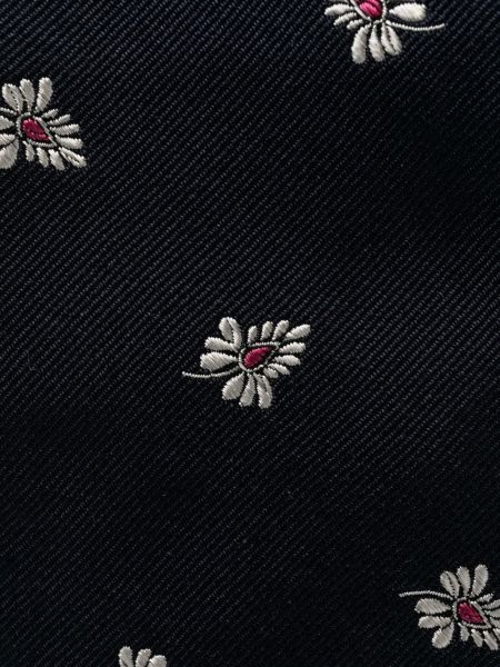 Jedwabny krawat w kwiatki Dsquared2