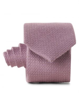 Jedwabny krawat Finshley & Harding różowy