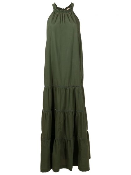 Bavlněné šaty Adriana Degreas zelené