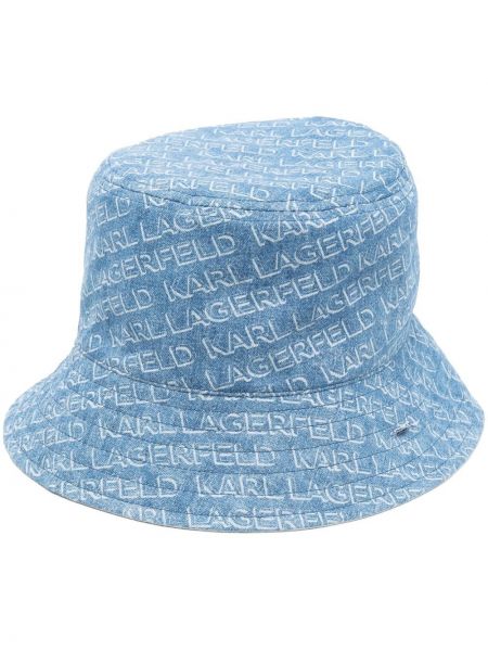 Шапка Karl Lagerfeld синьо