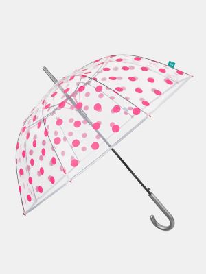 Paraguas transparente Perletti rosa