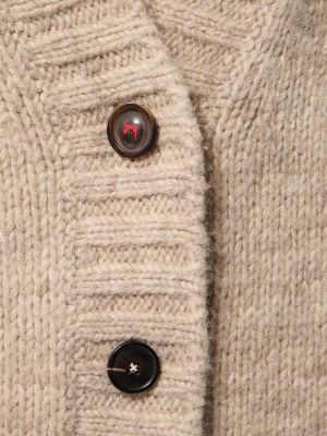 Cardigan in lana d'alpaca in maglia Maison Margiela grigio