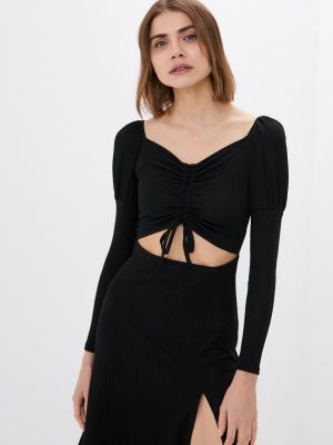 Платье-футболка Izabella черное