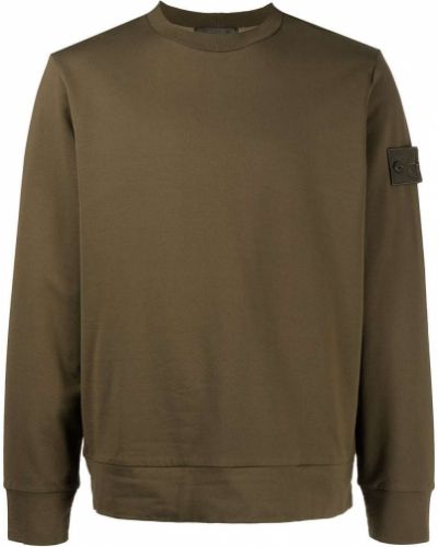 Rund hals sweatshirt Stone Island grønn