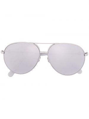 Okulary przeciwsłoneczne Moncler Eyewear srebrne