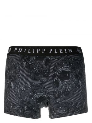 Bokserki z nadrukiem z wzorem paisley Philipp Plein czarne