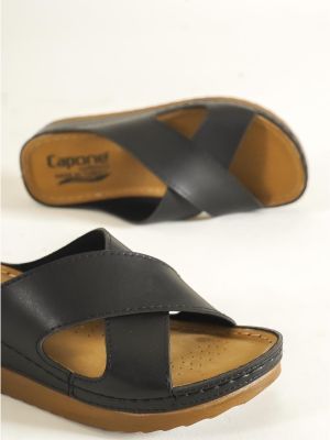 Lapos talpú flip-flop Capone Outfitters fekete