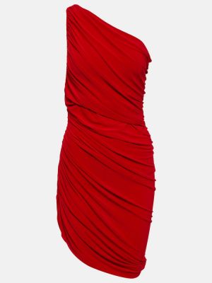 Mini vestido con volantes Norma Kamali rojo