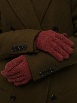 Кашемировые перчатки Inverni бордовые