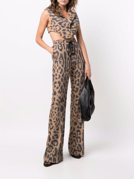 Pantalones leopardo bootcut Atu Body Couture