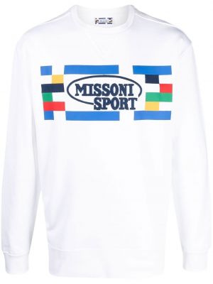 Sweatshirt mit stickerei Missoni weiß