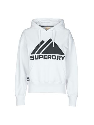 Kapucnis pulóver Superdry fehér