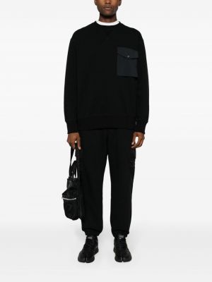Kokvilnas treniņtērpa bikses ar kabatām Comme Des Garçons Homme melns