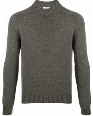Jersey de tela jersey de cuello redondo Saint Laurent gris