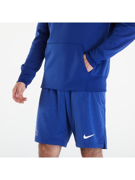 Mikina s kapucí Nike modrá