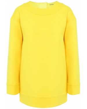 Кашемировый пуловер Adam Lippes, желтый