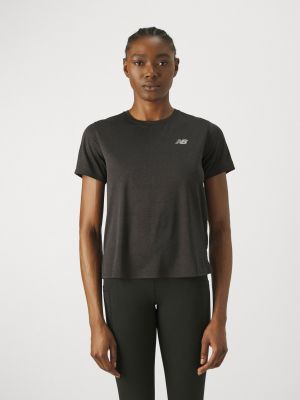 Спортивная футболка с коротким рукавом New Balance черная