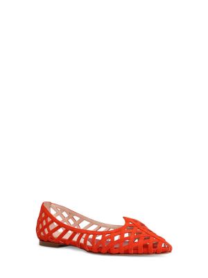 Bőr balerina cipők Roger Vivier piros