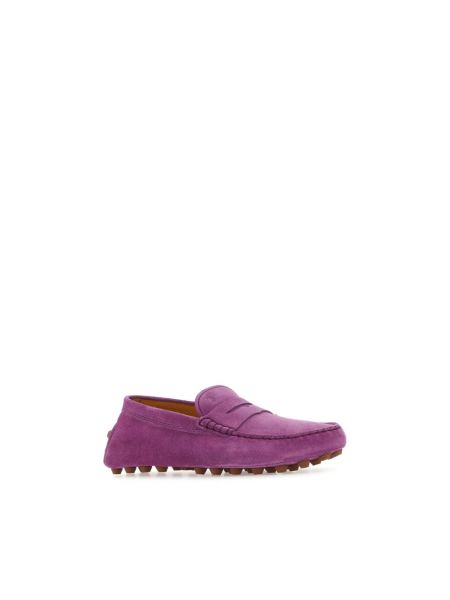Loafers de ante Tod's violeta