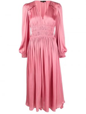 Plissert sateng dress Maje rosa