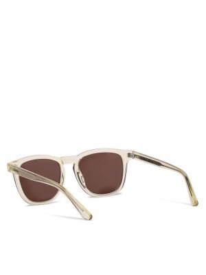 Прозрачные очки солнцезащитные Calvin Klein коричневые