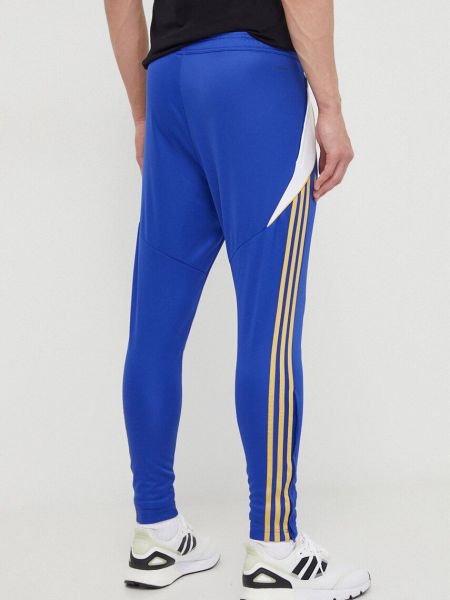 Spodnie sportowe Adidas Performance niebieskie