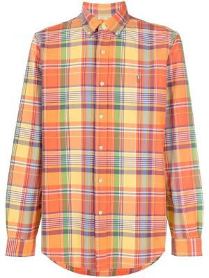 Bombažna bombažna srajca s karirastim vzorcem Polo Ralph Lauren
