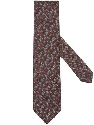 Cravatta con motivo geometrico in tessuto jacquard Zegna