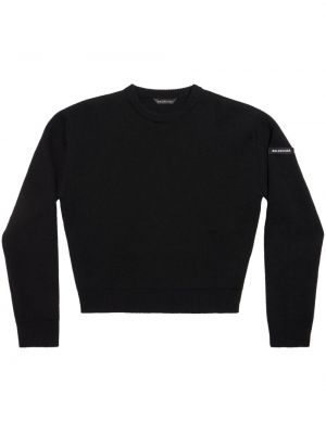 Pullover mit rundem ausschnitt Balenciaga schwarz
