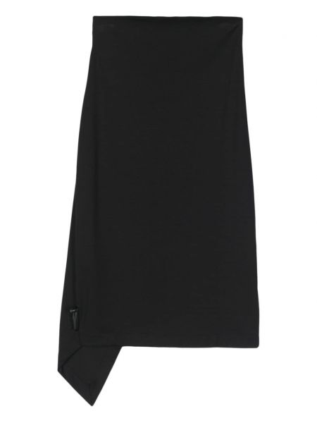 Asymetrické midi sukně Calvin Klein černé