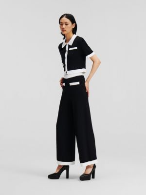 Klasické kalhoty Karl Lagerfeld černé
