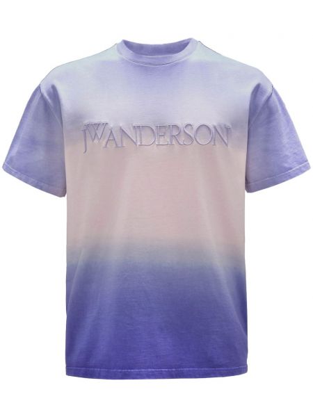 Bomuld t-shirt Jw Anderson lilla