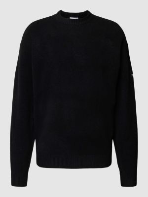 Dzianinowy sweter Calvin Klein czarny