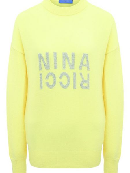 Кашемировый пуловер Nina Ricci желтый