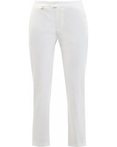 Трикотажные классические брюки Lorena Antoniazzi, белые