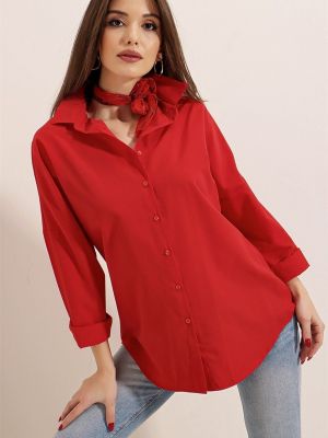 Koszula oversize By Saygı czerwona