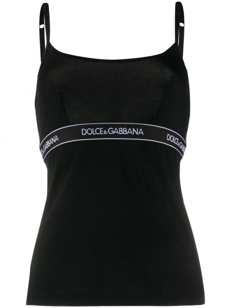 Top sin mangas Dolce & Gabbana negro