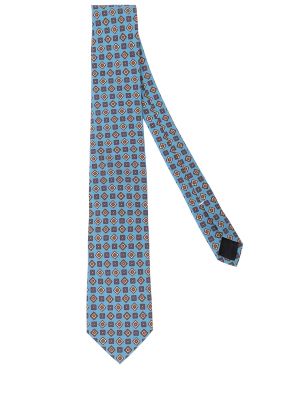 Шелковый галстук с принтом Cesare Attolini