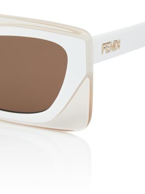 Sluneční brýle Fendi bílé