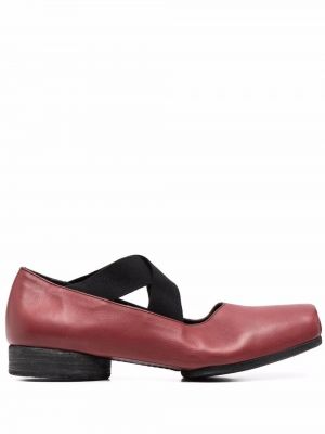 Pantofi loafer cu toc cu toc jos Uma Wang roșu