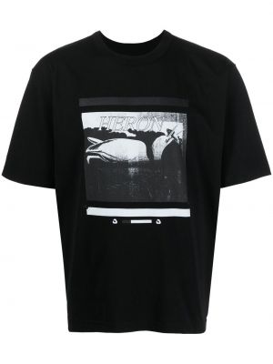 T-shirt con stampa Heron Preston nero