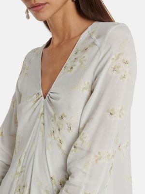 Midi haljina s cvjetnim printom Dorothee Schumacher zelena