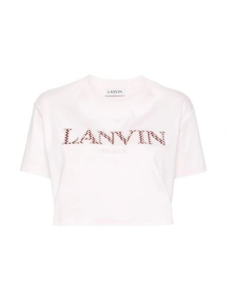 Różowa koszulka Lanvin