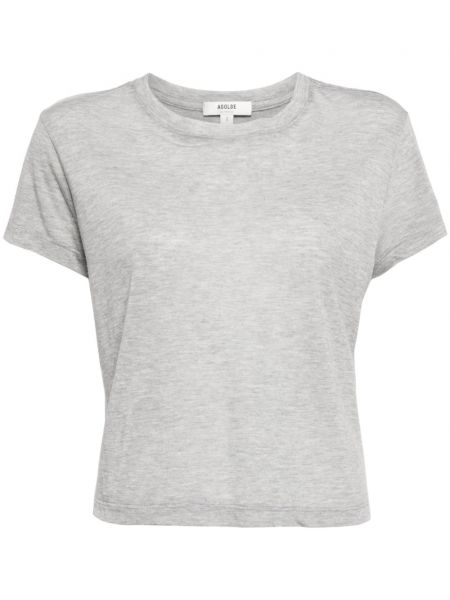 Lyocellové tričko Agolde sivá