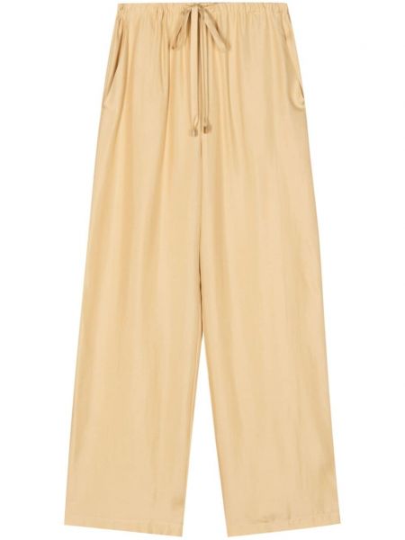 Pantaloni de mătase Alysi galben