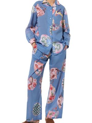 Хлопковая пижама Any Wowzers синяя