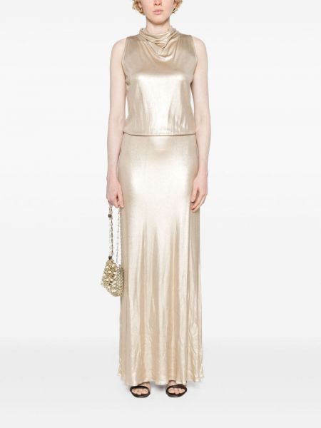 Sukienka długa Antonelli złota