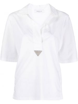Camicia con cristalli Fabiana Filippi bianco
